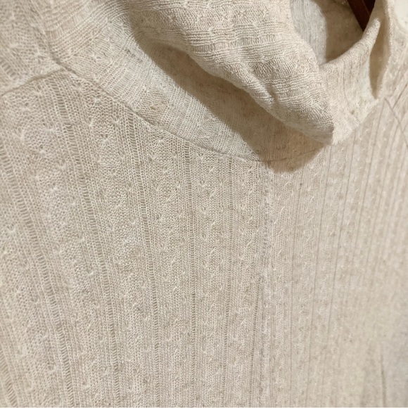 Lucky Brand Oatmeal Off White Turtleneck Size Small S - Picture 6 of 8